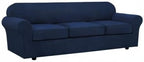 4 Piece Stretch Sofa Covers for 3 Cushion Couch Covers Furniture Slipcovers for - Image 9