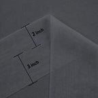DWCN Dark Gray Sheer Curtains Semi Transparent Voile Rod Pocket Curtains - Image 4
