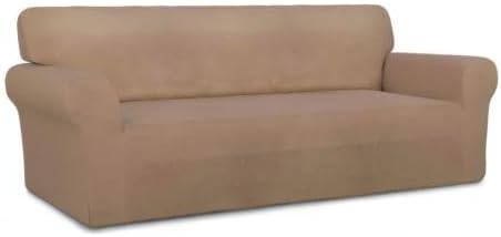 PureFit Super Stretch Sofa Slipcover – Spandex Non Slip Soft Couch Sofa Cover - Image 8