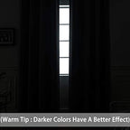 Yakamok Wide Thermal Blackout Patio Door Curtain Panel, Dark Green Grommet - Image 2