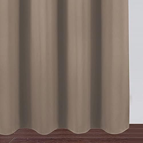 LEMOMO Cappuccino Thermal Blackout Curtains/52 x 95 Inch/Set of 2 Panels Room - Image 7