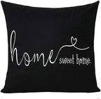 MFGNEH Home Sweet Home Quotes Farmhouse Pillow Covers 18x18 Inch, Farmhouse by MFGNEH
