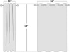 NICETOWN Room Darkening Draperies Window Curtain Panels, Thermal Insulated - Image 2