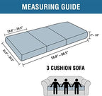 H.VERSAILTEX Super Stretch Individual Seat Cushion Covers Sofa Covers Couch - Image 3