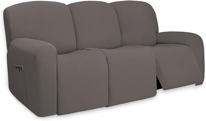 PureFit Super Stretch 3 Seats Recliner Sofa Couch Cover by PureFit