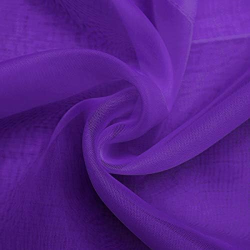 SpaceDresser Sheer Voile Window Treatment Rod Pocket Curtain Panels - Image 5