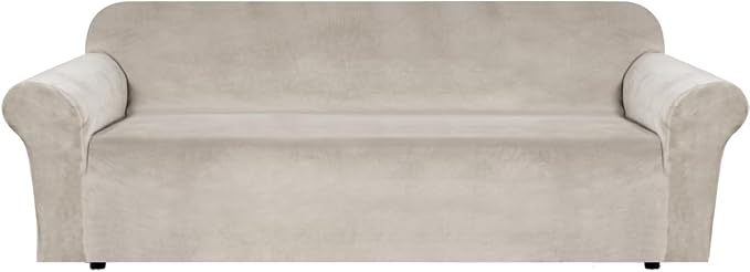 H.VERSAILTEX Stretch Velvet Sofa Covers Large Couch Covers Furniture Protector by HVERSAILTEX