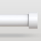 VOIIY White Curtain Rods for Windows 48 to 84 Inch, Size:36-88 Inch by VOIIYCurtainRods