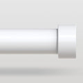 White Curtain Rods for Windows 36 to 240 Inch, Size:36-240 Inch by VOIIYCurtainRods