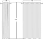 NICETOWN 100% Absolutely Blackout Linen Curtains - Image 3