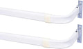 Blu-Pier Tech Heavy Duty Single Rod Standard White 28"-48" Adjustable Curtain by Blu-Pier+Tech