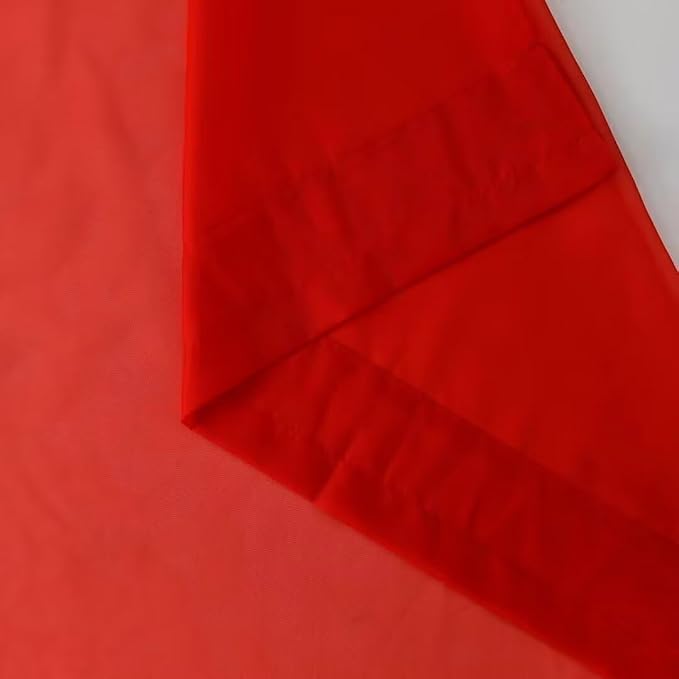 SpaceDresser Sheer Voile Window Treatment Rod Pocket Curtain Panels - Image 5