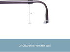 Blu-Pier Tech Heavy Duty Single Rod, Lock Seam Curtain Rod 18 to 28-Inch - Image 3