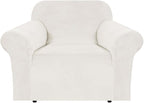 H.VERSAILTEX Stretch Velvet Armchair Cover Couch Covers 1 Cushion Chair by HVERSAILTEX