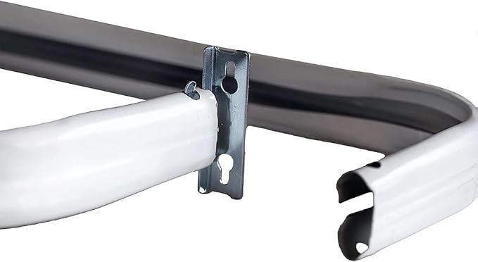 Blu-Pier Tech Heavy Duty Single Rod, Lock Seam Curtain Rod 28 to 48-Inch - Image 7