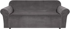 H.VERSAILTEX Stretch Velvet Sofa Covers by HVERSAILTEX