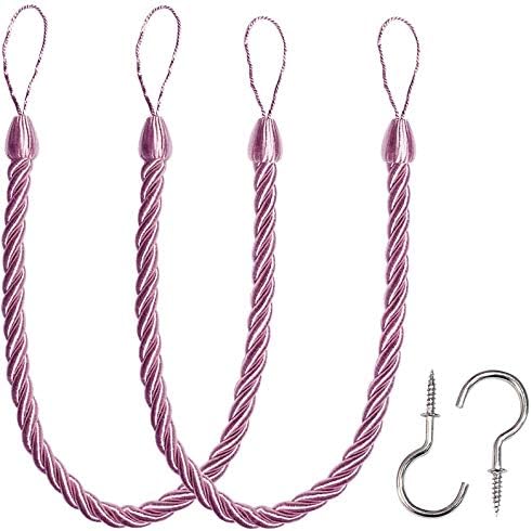 BEL AVENIR Curtain Ropes Tiebacks Tie-Backs, Curtain Handmade Holdbacks by BELAVENIR