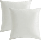 GIGIZAZA Ivory Velvet Decorative 18x18 Throw Pillow Covers - Image 2