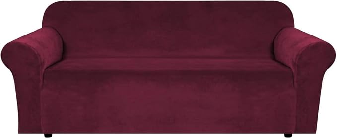 H.VERSAILTEX Stretch Velvet Sofa Covers Large Couch Covers Sofa Slipcovers by HVERSAILTEX