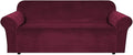 H.VERSAILTEX Stretch Velvet Sofa Covers Large Couch Covers Sofa Slipcovers by HVERSAILTEX