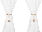 SUQ I OME 1 Pair of Luxury Crystal Beaded Magnetic Curtain Tieback and Holdback by SUQIOME