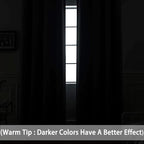 Yakamok Wide Thermal Blackout Patio Door Curtain Panel, Extra Wide Curtains - Image 3