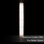 LEMOMO Blackout Curtains 52 x 120 Inch Long Chocolate Curtains Set of 2 Panels - Image 3