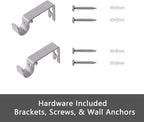 GXOACKJ Curtain Rods for windows 66-120 inch, 5/8 inch Decorative Silver - Image 7