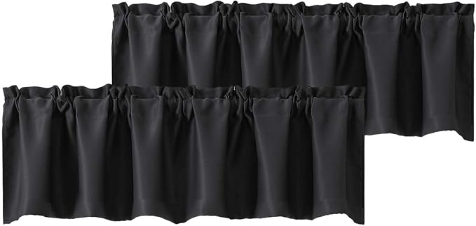 Chyhomenyc Black Blackout Valances by Chyhomenyc