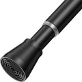 AIZESI Black Spring Tension Curtain Rods 28 to 48 Inch, Adjustable Curtain Rods by AIZESITENSIONROD