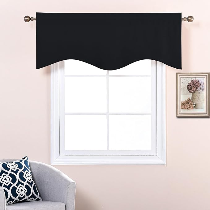 NICETOWN Black Valances for Windows - Image 4