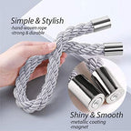 NICEEC 6 Pack Strong Magnetic Curtain Tiebacks Modern Simple Style Drape Tie - Image 2