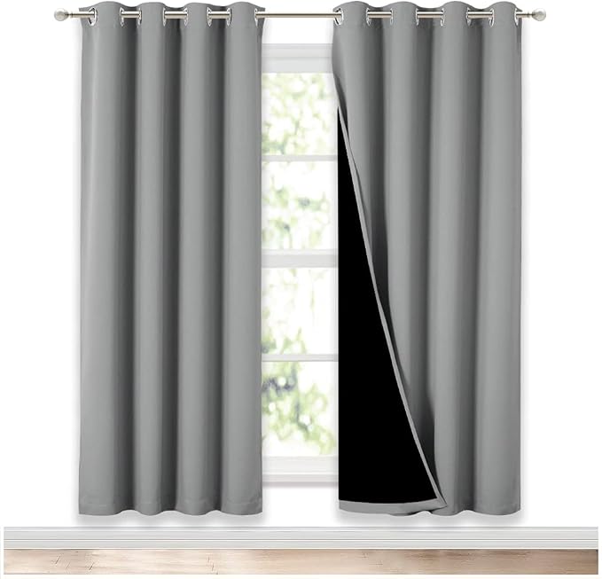 NICETOWN Full Shade Curtain Panels, Pair of Energy Smart & Noise Blocking Out by NICETOWN