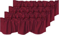H.VERSAILTEX 4 Panels Blackout Red Christmas Curtain Valances by HVERSAILTEX