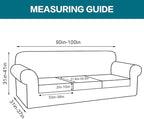 Turquoize 4 Piece Sofa Covers for 3 Cushion Couch Sofa Slipcover Soft Couch - Image 2