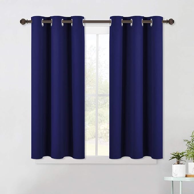 NICETOWN Royal Blue Blackout Draperies Curtains, All Season Thermal Insulated by NICETOWN