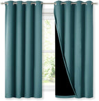 NICETOWN 100% Blackout Blinds, Sea Teal, Laundry Room Decor Window Treatment by NICETOWN