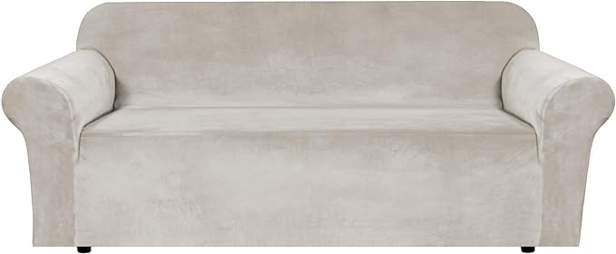H.VERSAILTEX 1 Peice Stretch Velvet Sofa Covers by HVERSAILTEX