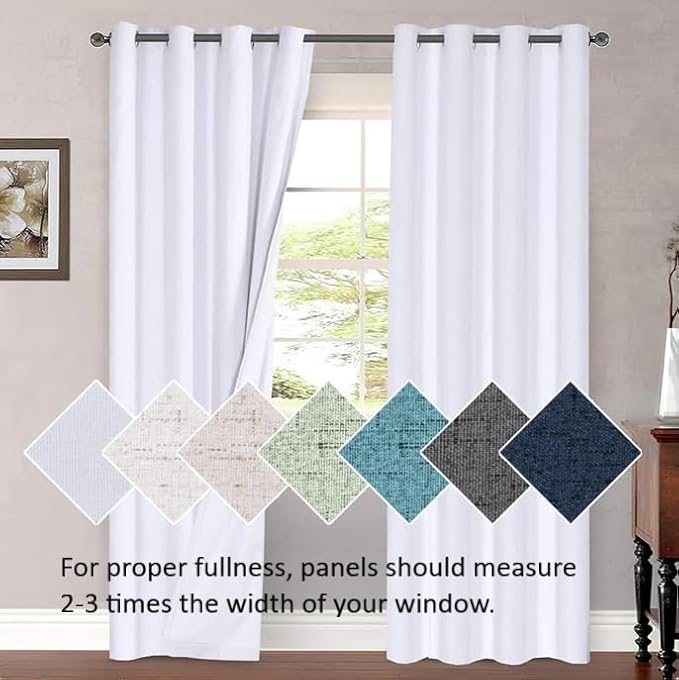 H.VERSAILTEX Blackout Room Darkening Thermal Insulated Grommet Window Curtains - Image 8