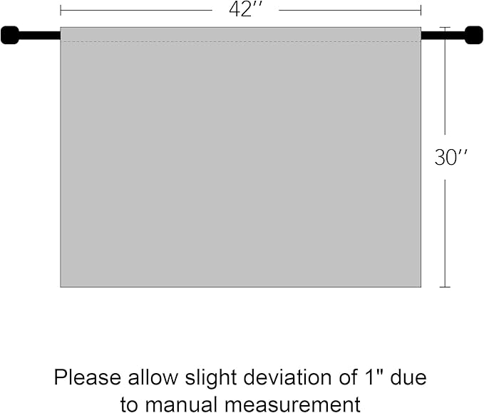 RYB HOME Blackout Bathroom Window Curtains, Short Thermal Insulated Heat - Image 9