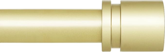 Byondeth Curtain Rods for Windows 16 to 170 Inches Adjustable Length 1 Inch by Byondeth