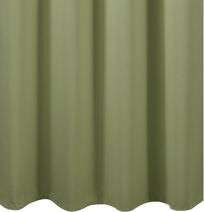 LEMOMO Blackout Curtains 66 x 72 Inch Long Sage Green Curtains Set of 2 Panels - Image 8