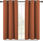NICETOWN Burnt Orange Modern Blackout Curtains - Image 2