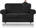 WEERRW Velvet Couch Covers for 2 Cushion Couch Sofa by WEERRW