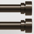 Lootkell 2 Pack Modern Brown Curtain Rods Set by Unknown