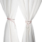 SUQ I OME 1 Pair of Luxury Crystal Beaded Magnetic Curtain Tieback and Holdback - Image 7