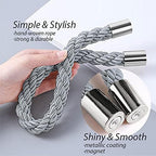 NICEEC 2 Pack Strong Magnetic Curtain Tiebacks Modern Simple Style Drape Tie - Image 3