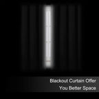 LEMOMO Blackout Curtains 66 x 54 Inch Long Light Grey Curtains Set of 2 Panels - Image 3