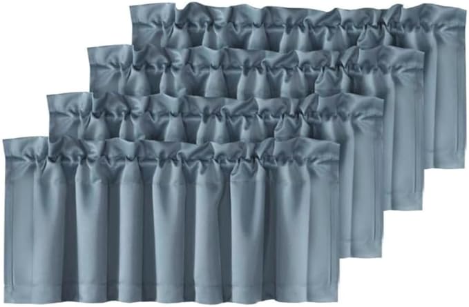 H.VERSAILTEX Blackout Valances for Windows, Kitchen Valance Curtains for Living by HVERSAILTEX