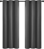 Yakamok Blackout Curtains for Bedroom, Thermal Insulated Room Darkening Curtains by Yakamok